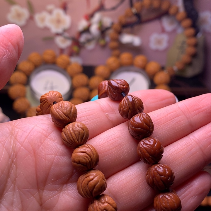 桃核手串B****N龙纹桃核