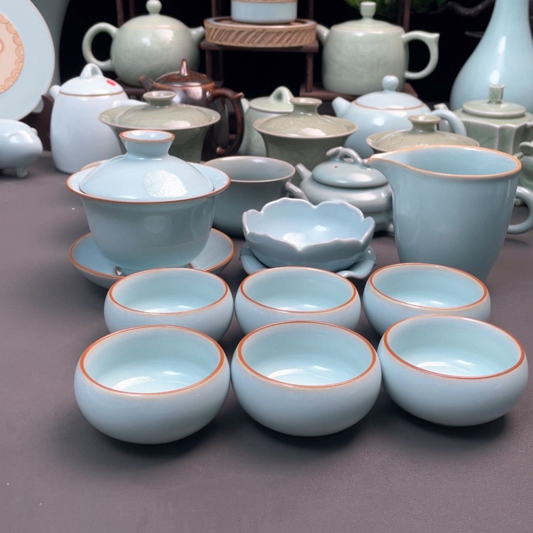 杯天青圆满套装十件套手工制作