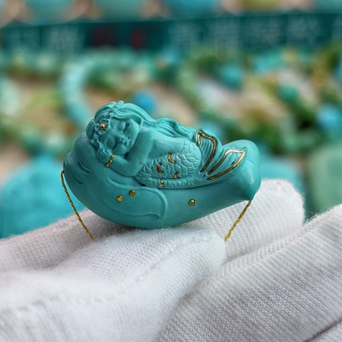 绿松石未镶嵌珠宝奇石