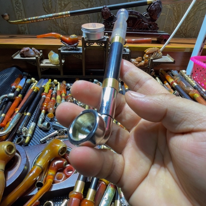 宝***老仿古老京锅款型烟袋锅
