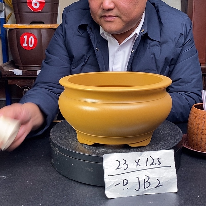 紫砂花盆货号一只JB2
