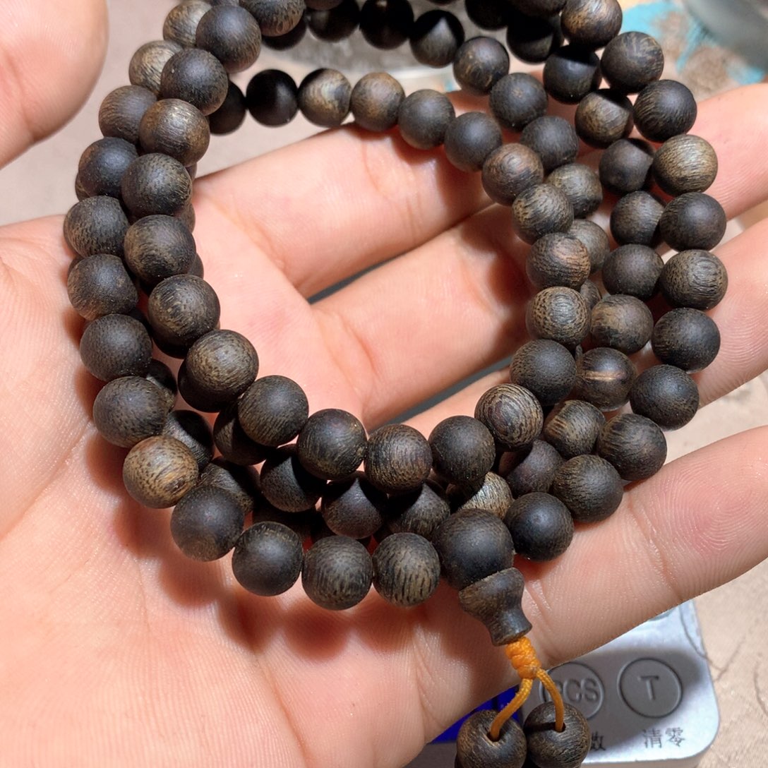 沉香手串b****y绿棋楠沉香手串08多圈