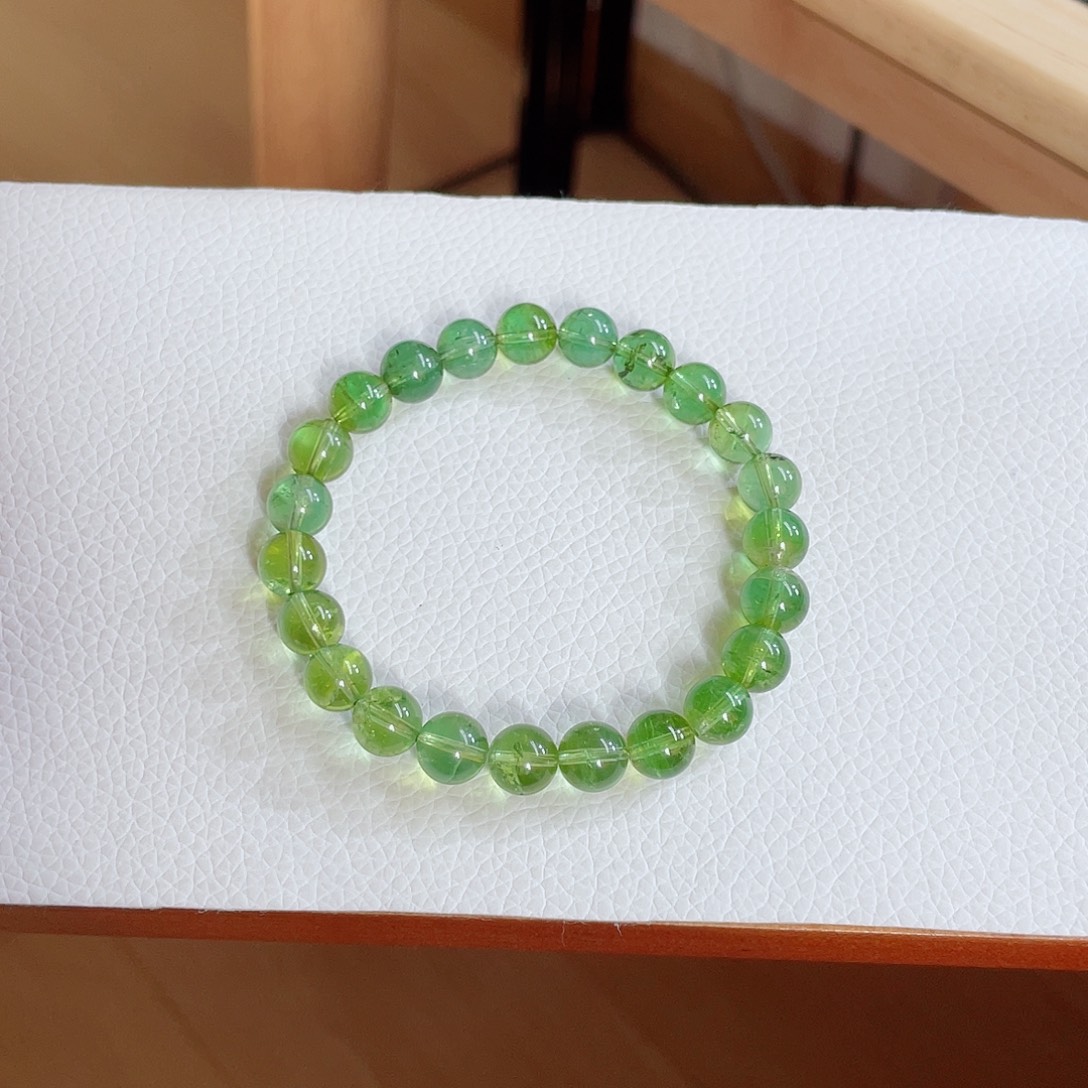 碧玺未镶嵌手链8.3mm左右