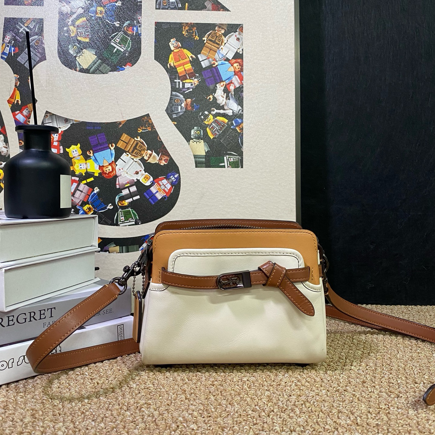 95新 COACH/蔻驰 21836斜挎包18*13