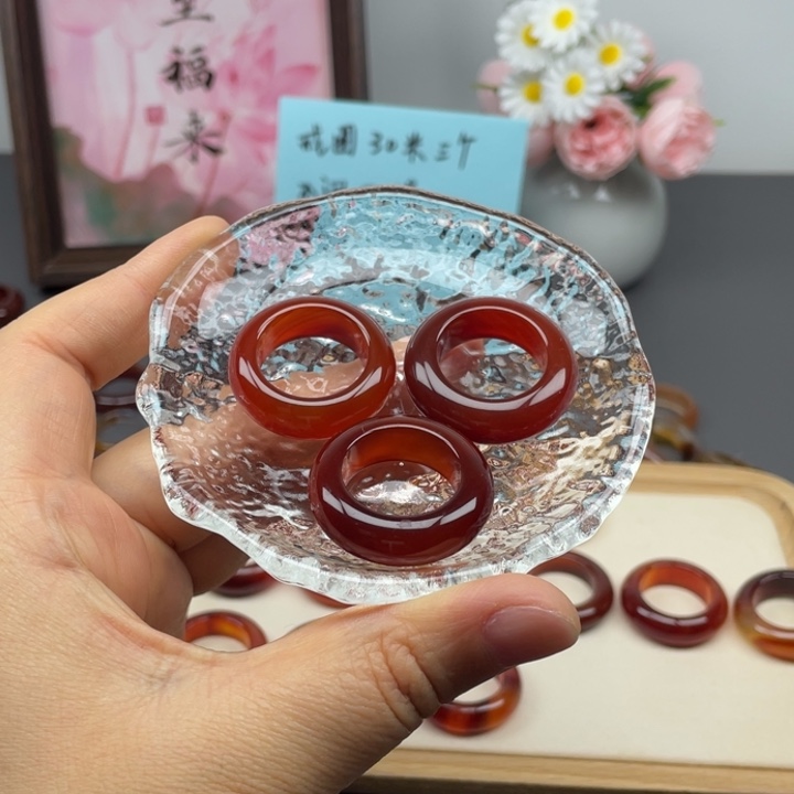 未镶嵌戒指玛瑙/玉髓