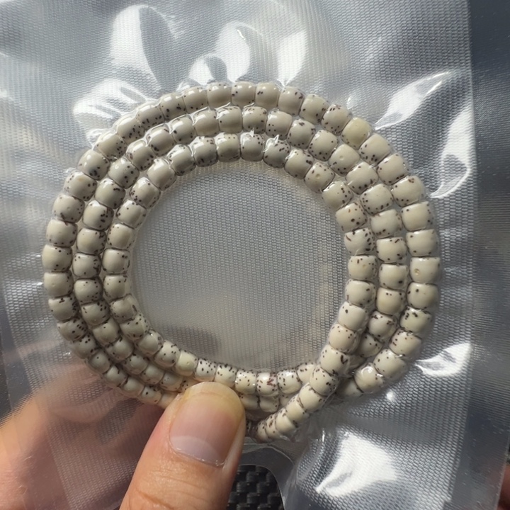 吊坠星月菩提河豚5×6直切大留白108颗