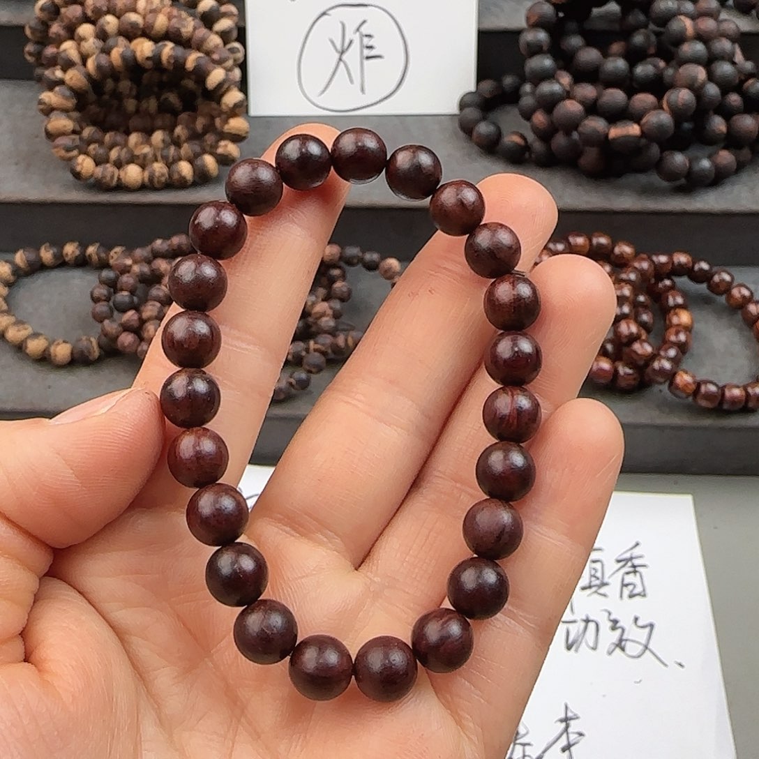降真香手串/手链0.8海南红降黑骨老料
