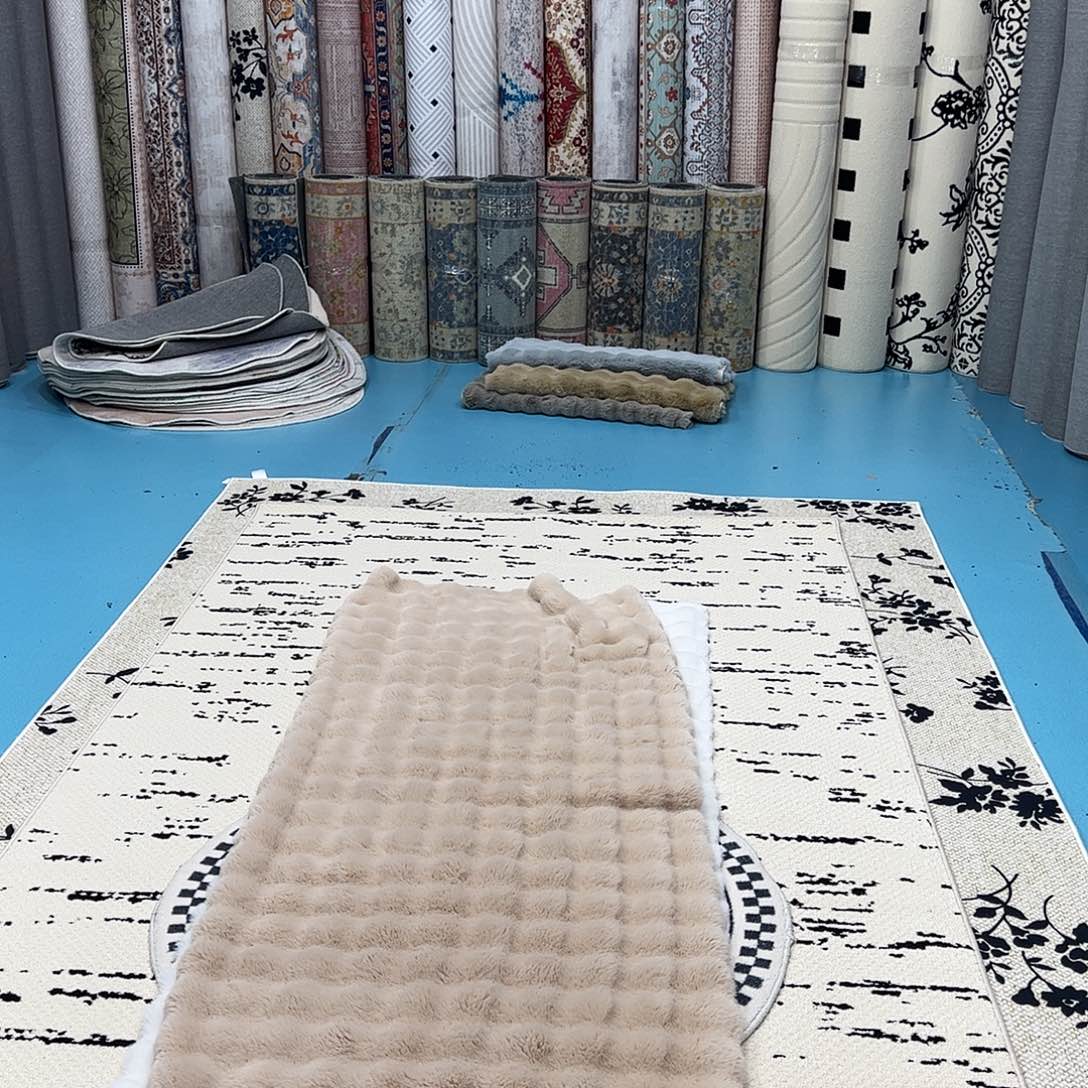 混纺80×200麂皮绒泡泡球仿兔毛微瑕特价正负1-3误差