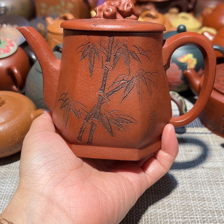 茶壶紫砂原矿宜兴紫砂手工痕迹