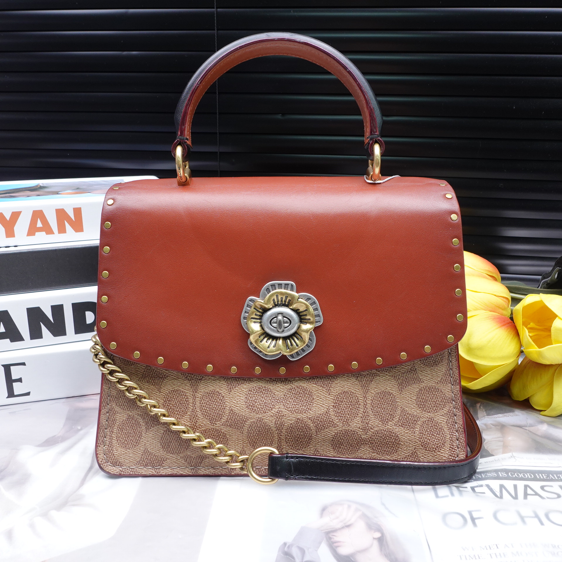 95新 COACH/蔻驰 单肩包/T10288022