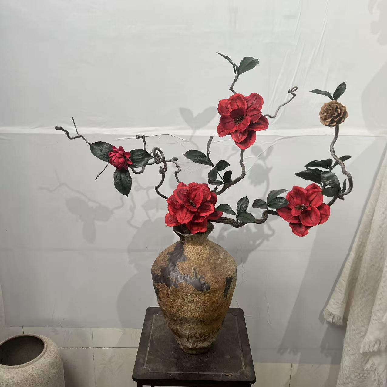 高级复古风干花油画系列手工花艺桌面装饰好物