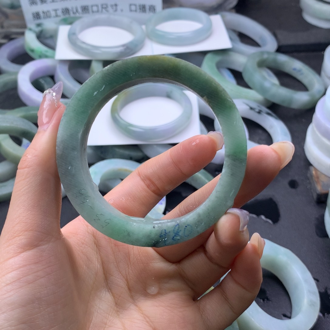 【闪购商品】未镶嵌翡翠手镯定制翡翠