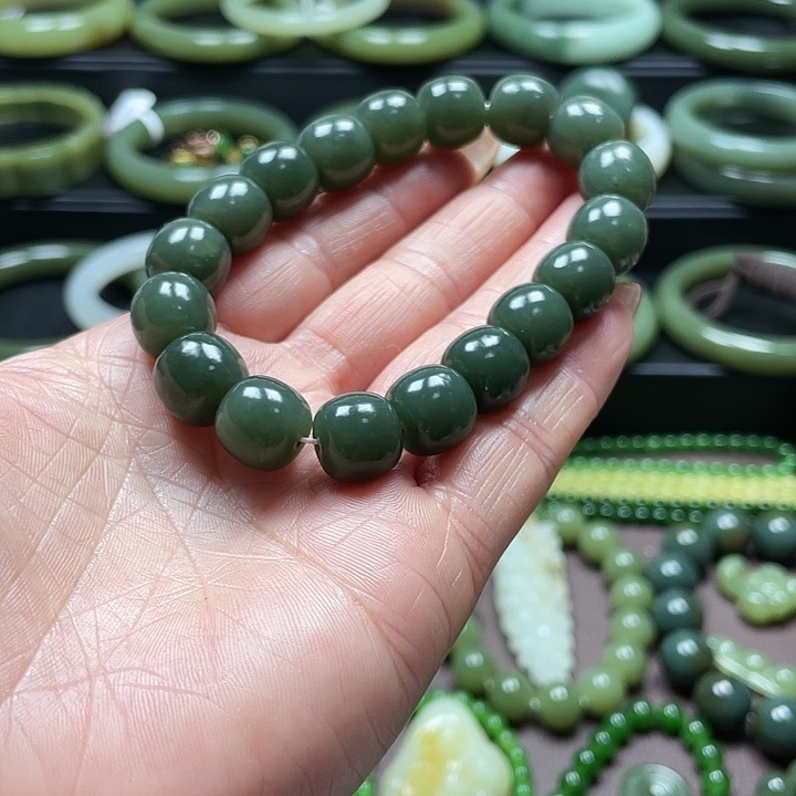 和田玉未镶嵌手链