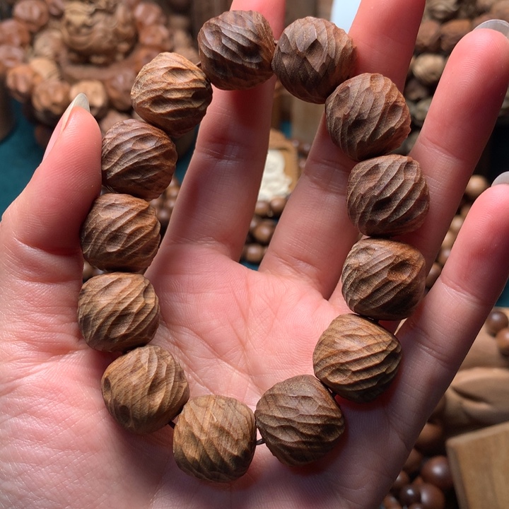 檀香木手串/手链老山檀香1.7焦糖