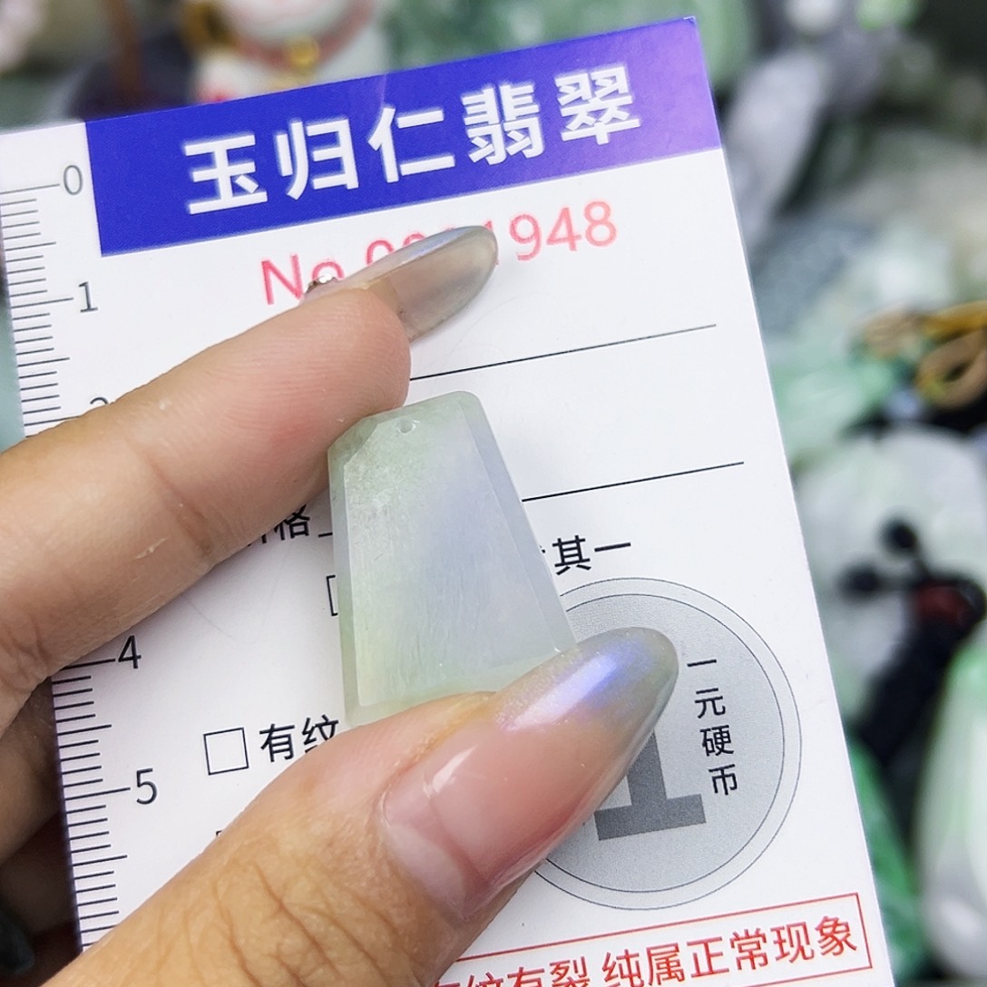 翡翠未镶嵌吊坠(不含链)111