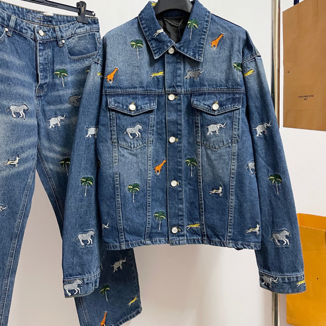 老登26动物刺绣休闲水洗通用秋季长袖春季夹克短款