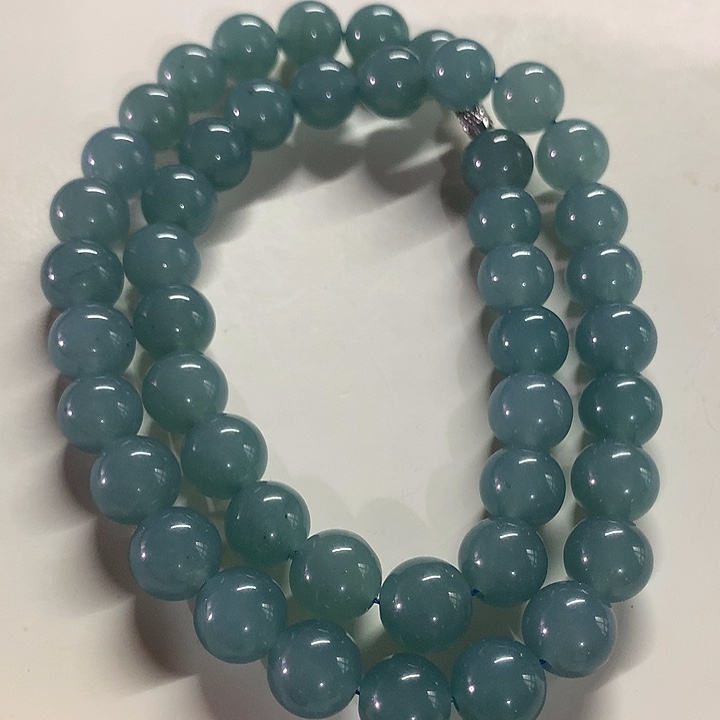 颈饰未镶嵌石英质玉蓝冰项链卡10