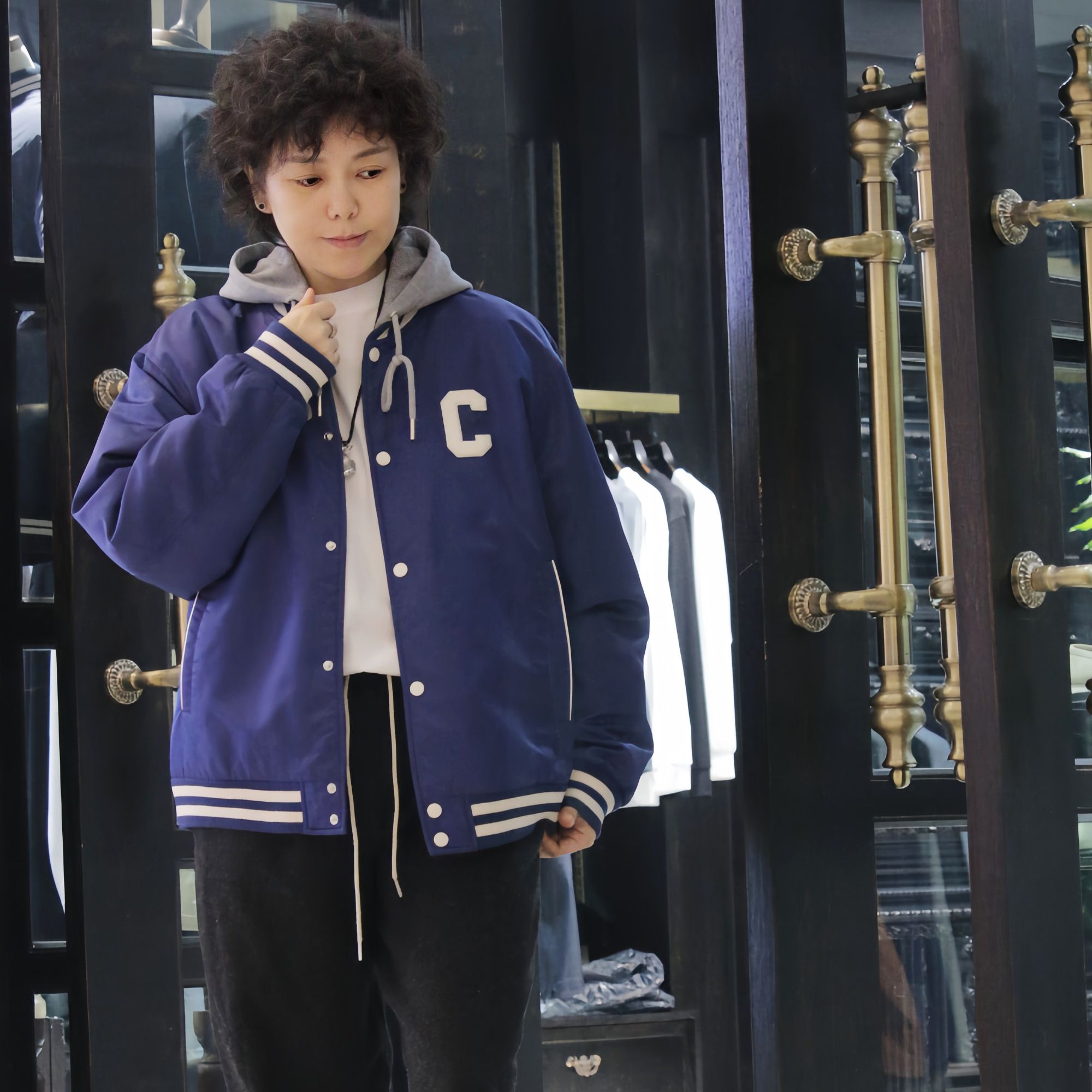 韩国夹克外套男女情侣休闲 学院风棒球服2025春男士春秋美式百搭