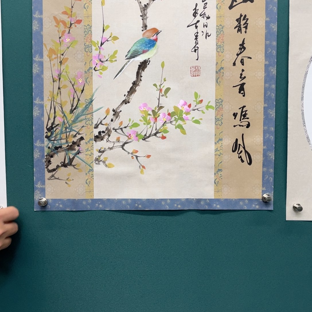 国画艺术家真人手绘