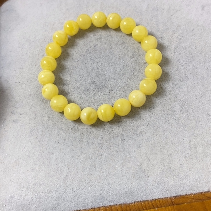 蜜蜡裸石未镶嵌串