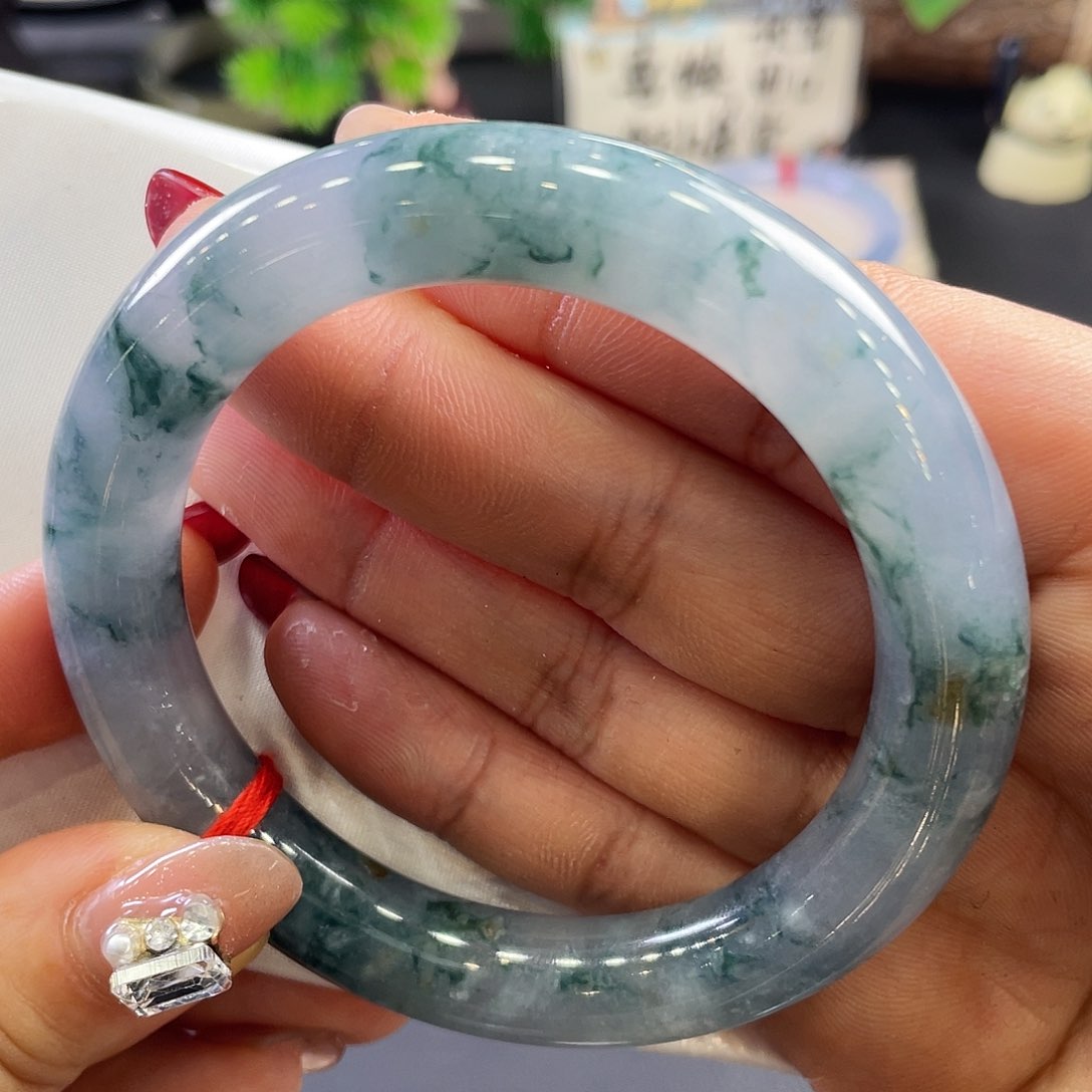 未镶嵌手镯翡翠莫奈56.4圈 9号 新