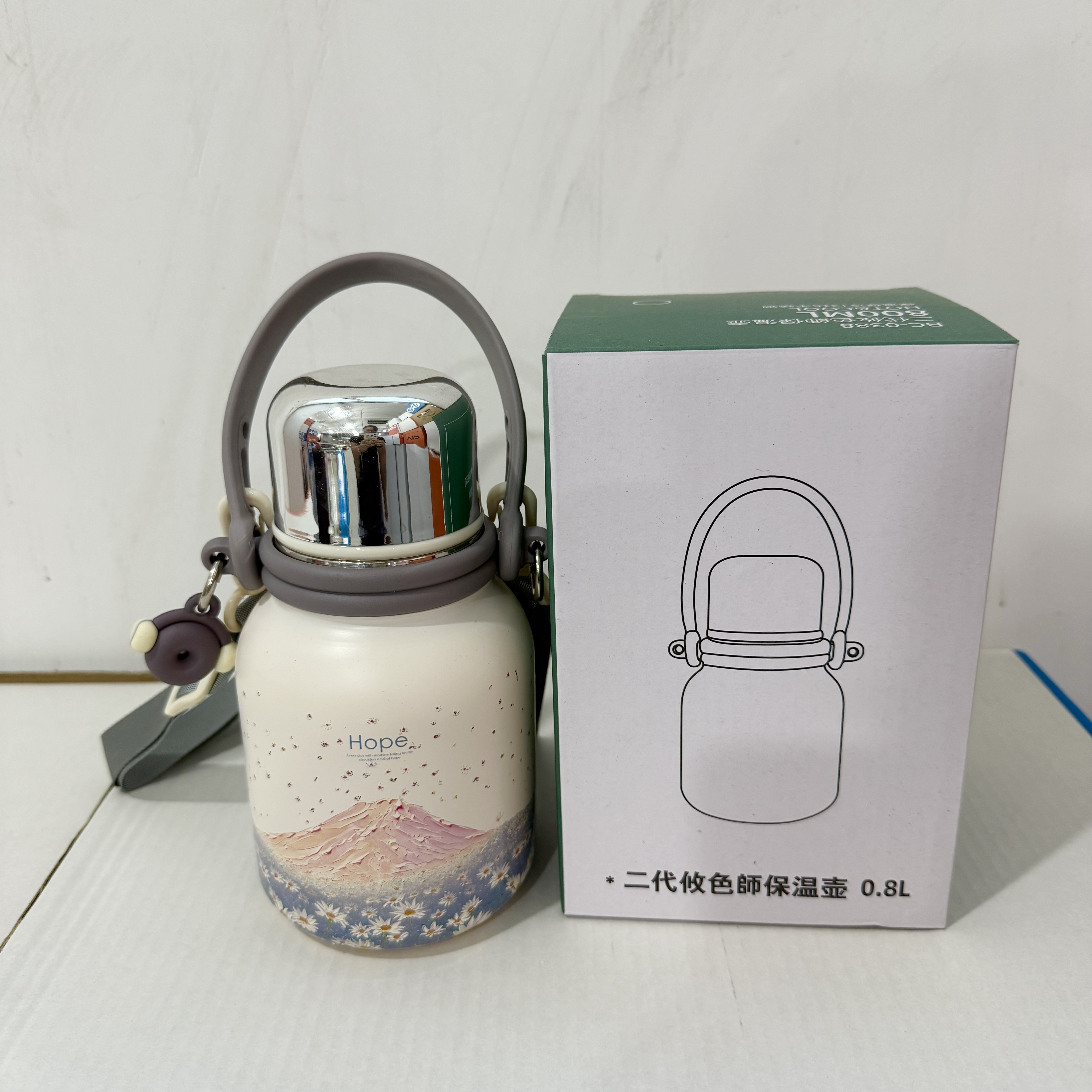 学生可爱大容量保温杯时尚便携上学女生喝水防摔杯子P2