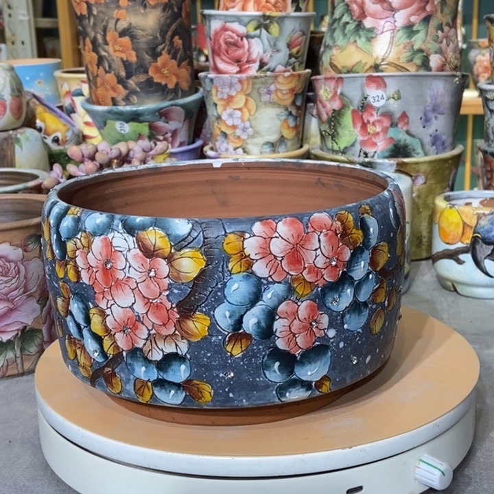 红陶景德镇艺术手绘作品