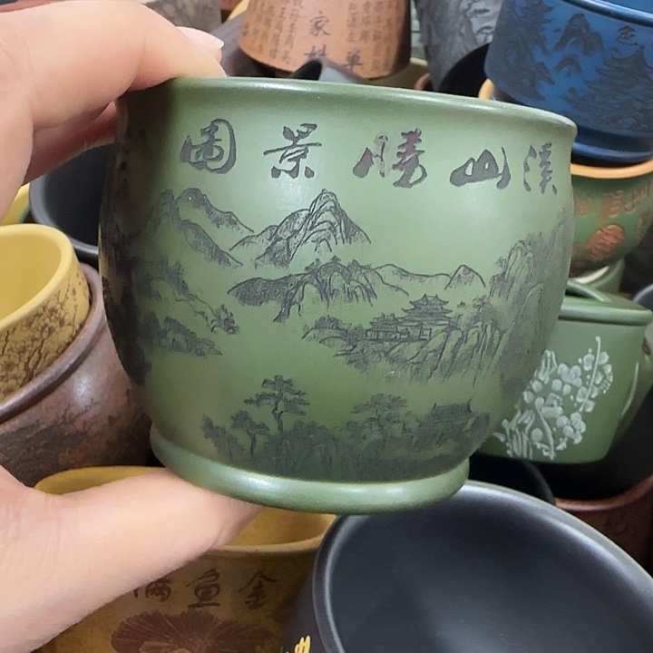 紫砂茶杯紫砂主人杯大放漏！