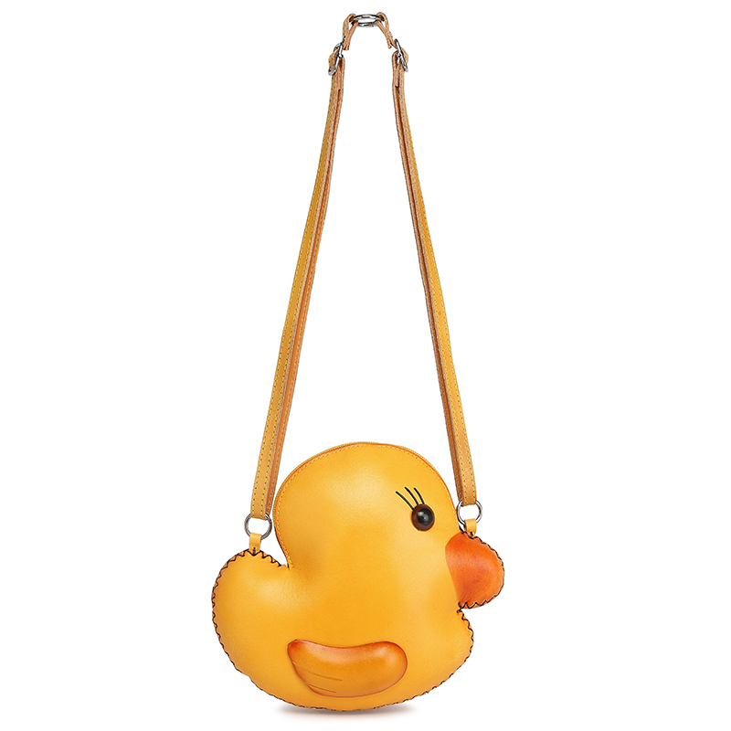 小黄鸭手机包耐磨防盗荔枝单肩包手提款学院风通勤风轻奢时尚百搭