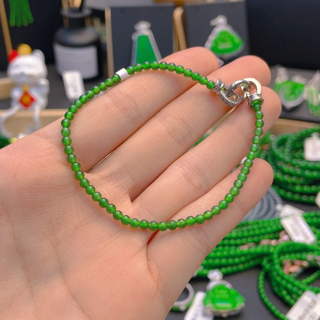 翡翠手链未镶嵌手链卡3