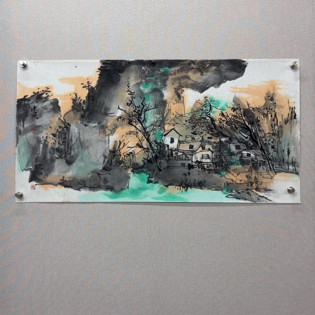 国画艺术家真人手绘