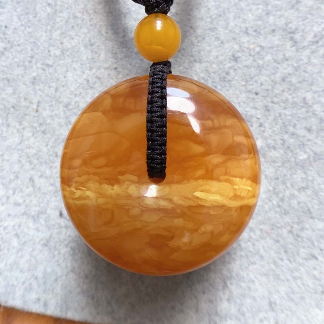 蜜蜡项链未镶嵌蜜蜡吊坠