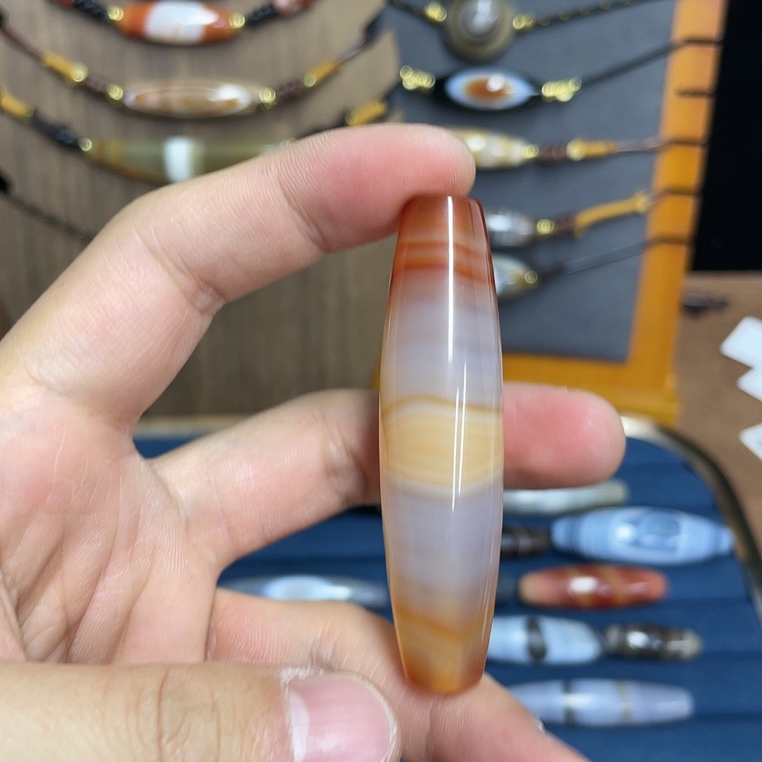 树***头玛瑙/玉髓合金颈饰