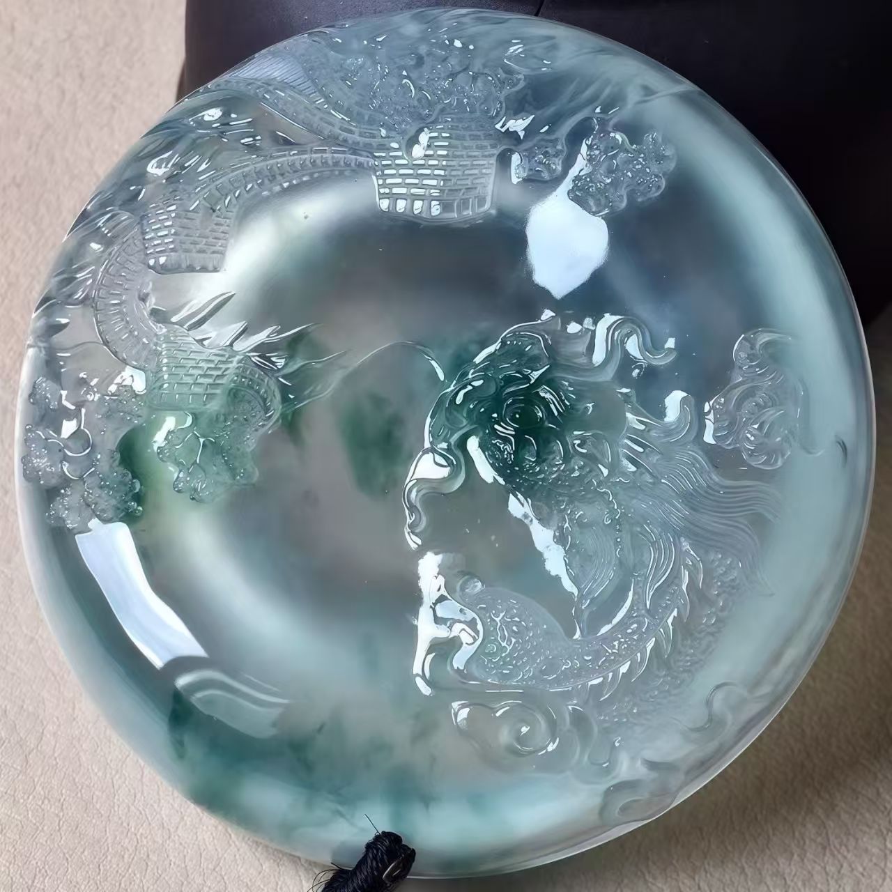 防拍链接，天然A货翡翠平安扣吊坠