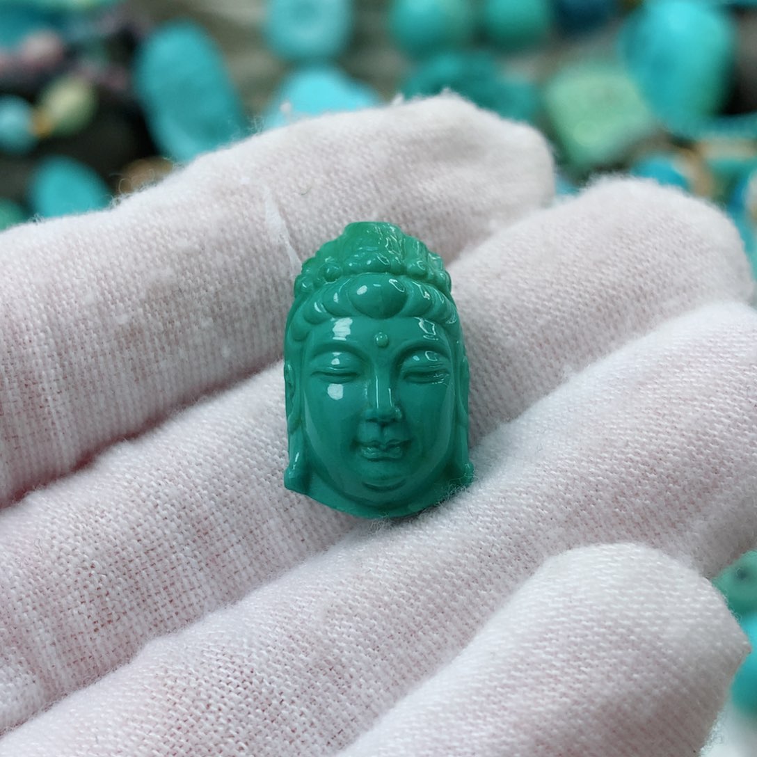 绿松石未镶嵌珠宝半成品