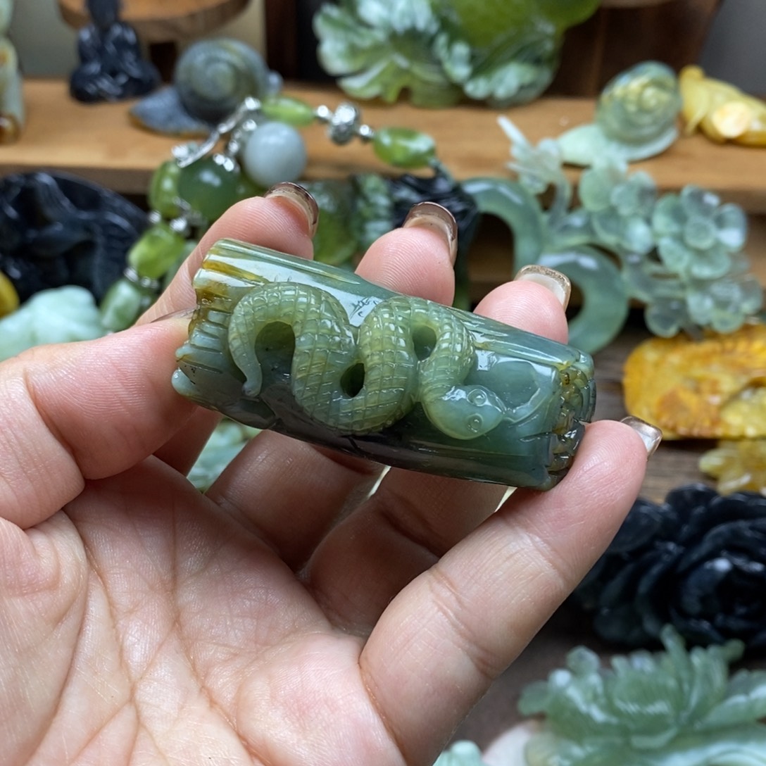 *****蛇纹石玉未镶嵌吊坠(不含链)