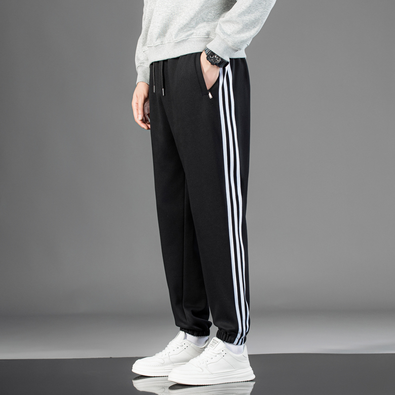 夏季男女薄款速干梭织长裤休闲裤时尚束脚裤