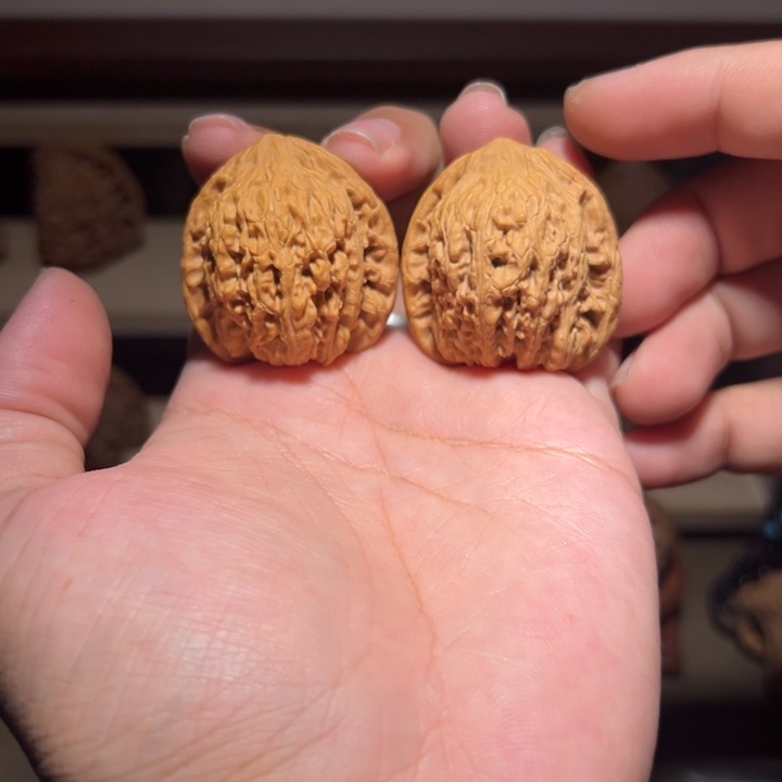 文玩核桃把件35.6高炮泥鳅背小精对