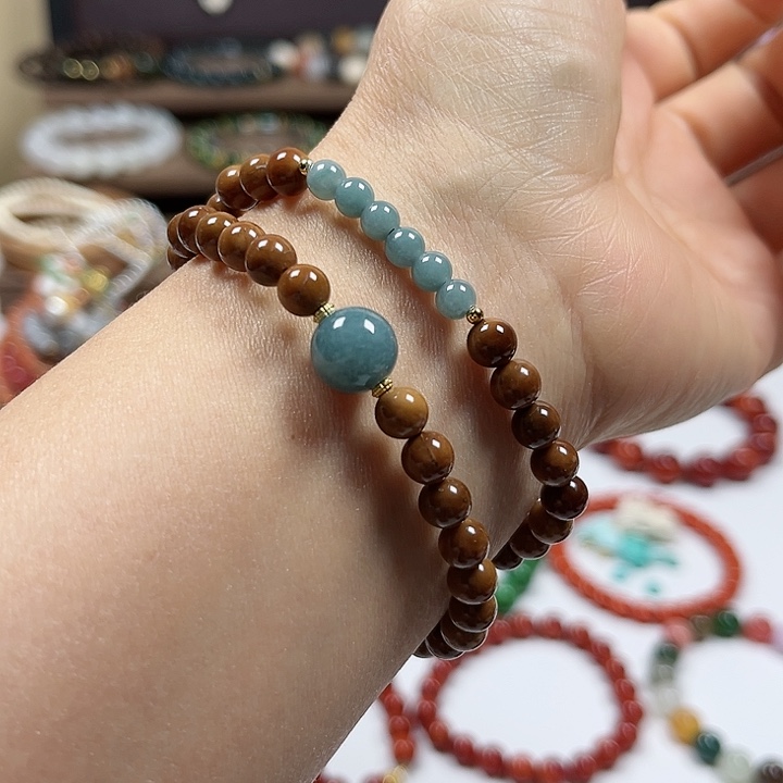 库克手串未镶嵌双圈手串