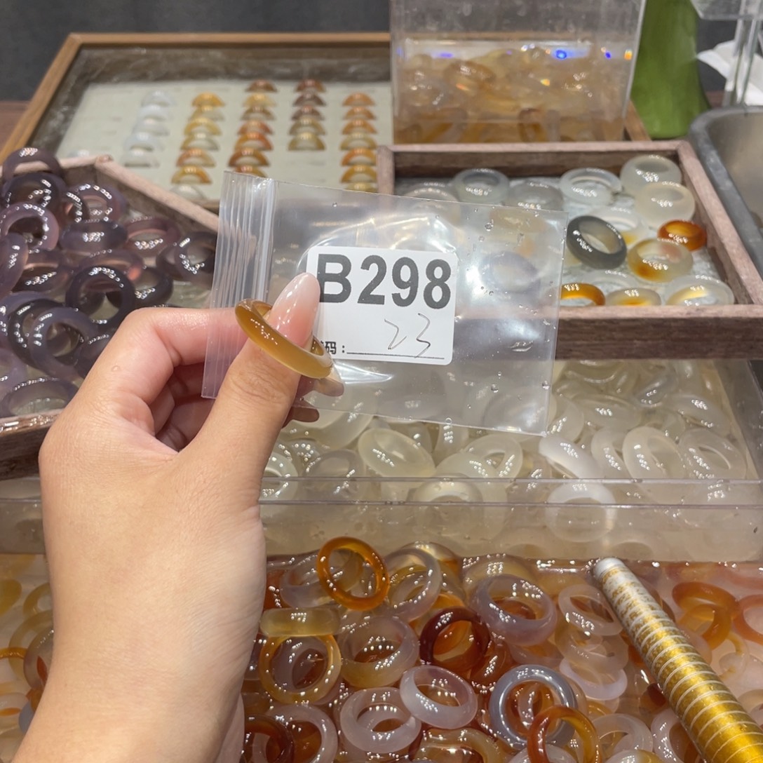 玛瑙/玉髓未镶嵌戒指298