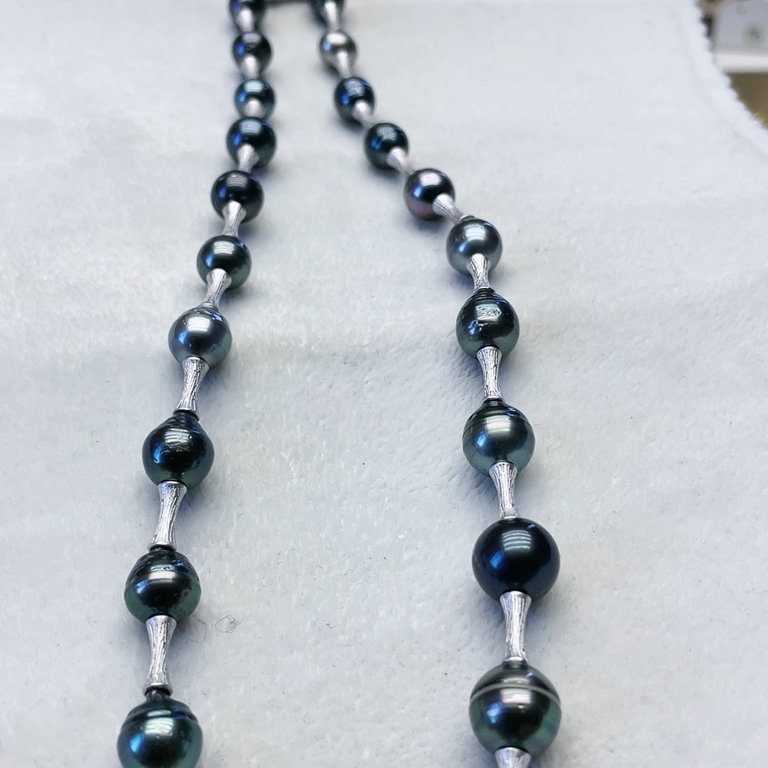 海水珍珠颈饰银S925镶嵌