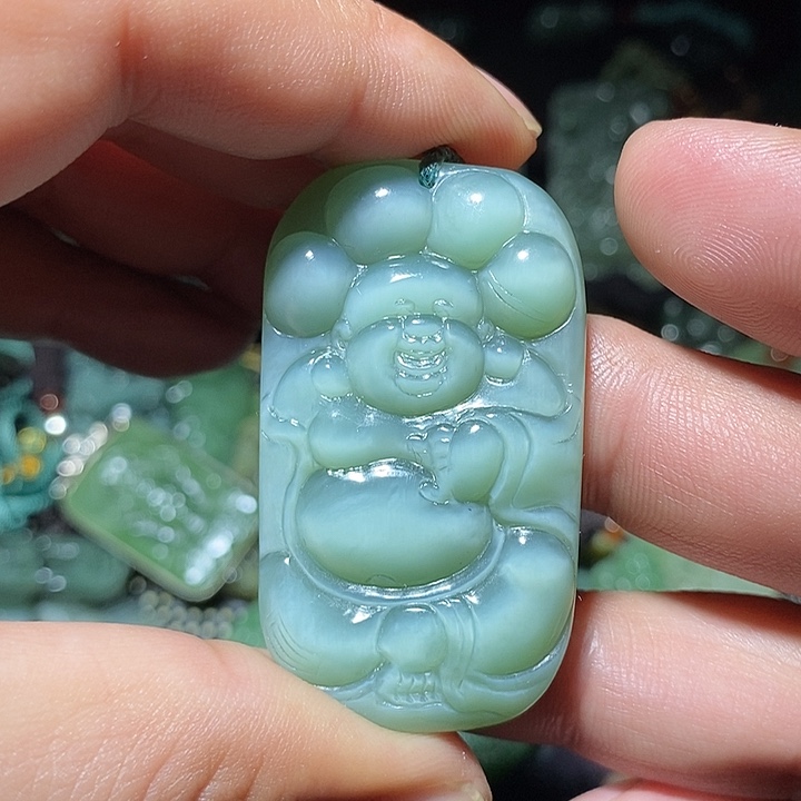 和田玉未镶嵌吊坠(不含链)