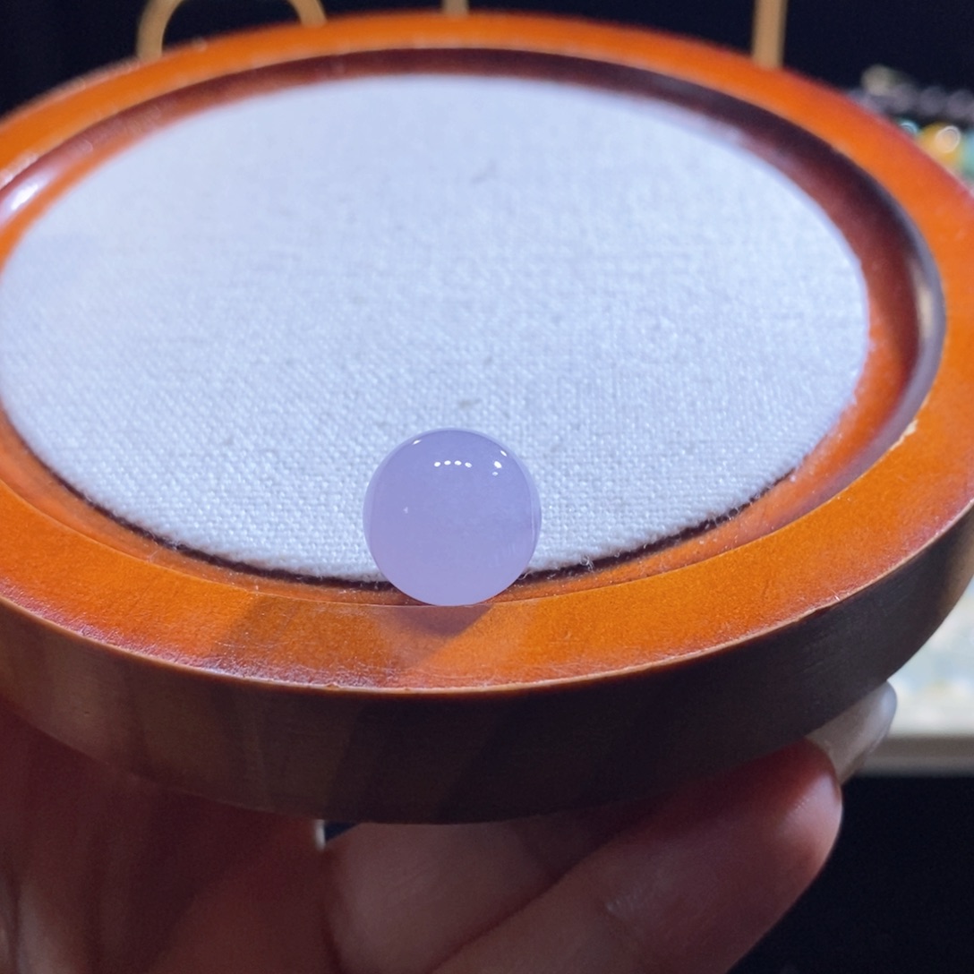 翡翠未镶嵌吊坠(不含链)翡翠冰红粉紫珠卡12.9m