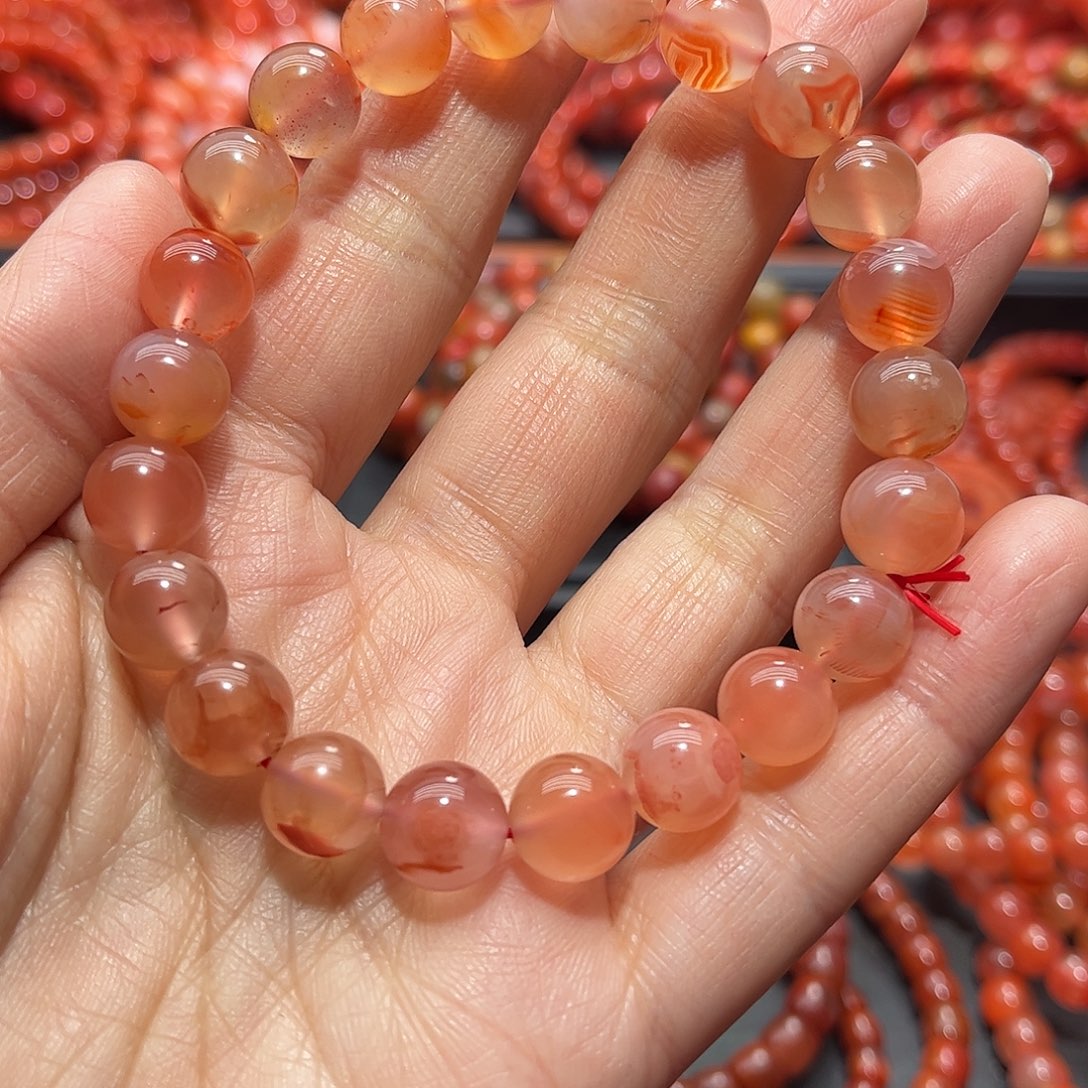 南红玛瑙手链未镶嵌