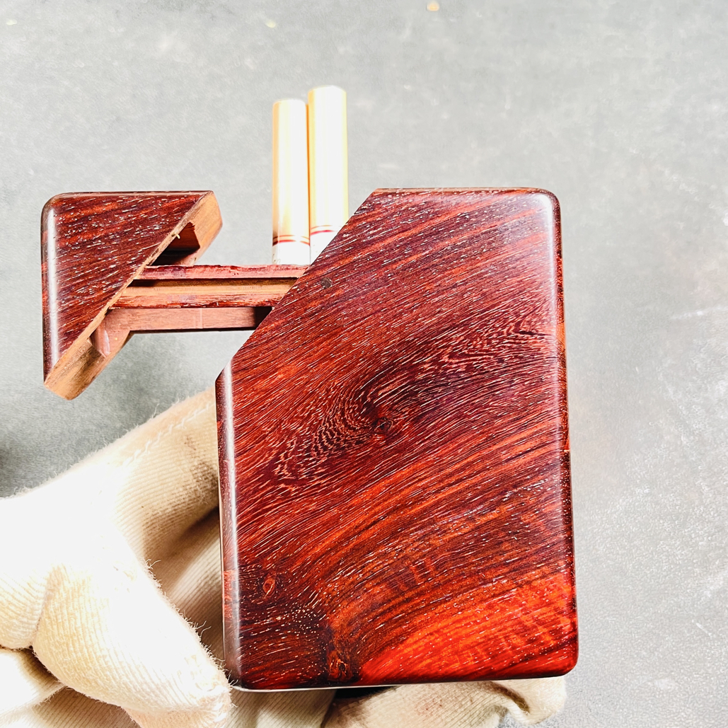 木人斋木人斋木烟盒收纳紫檀木实木印度小叶紫檀檀香紫檀小高货