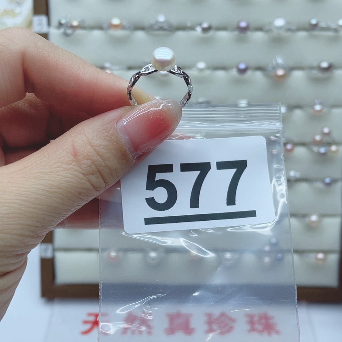 淡水珍珠珠宝奇石银S925镶嵌幸***儿577