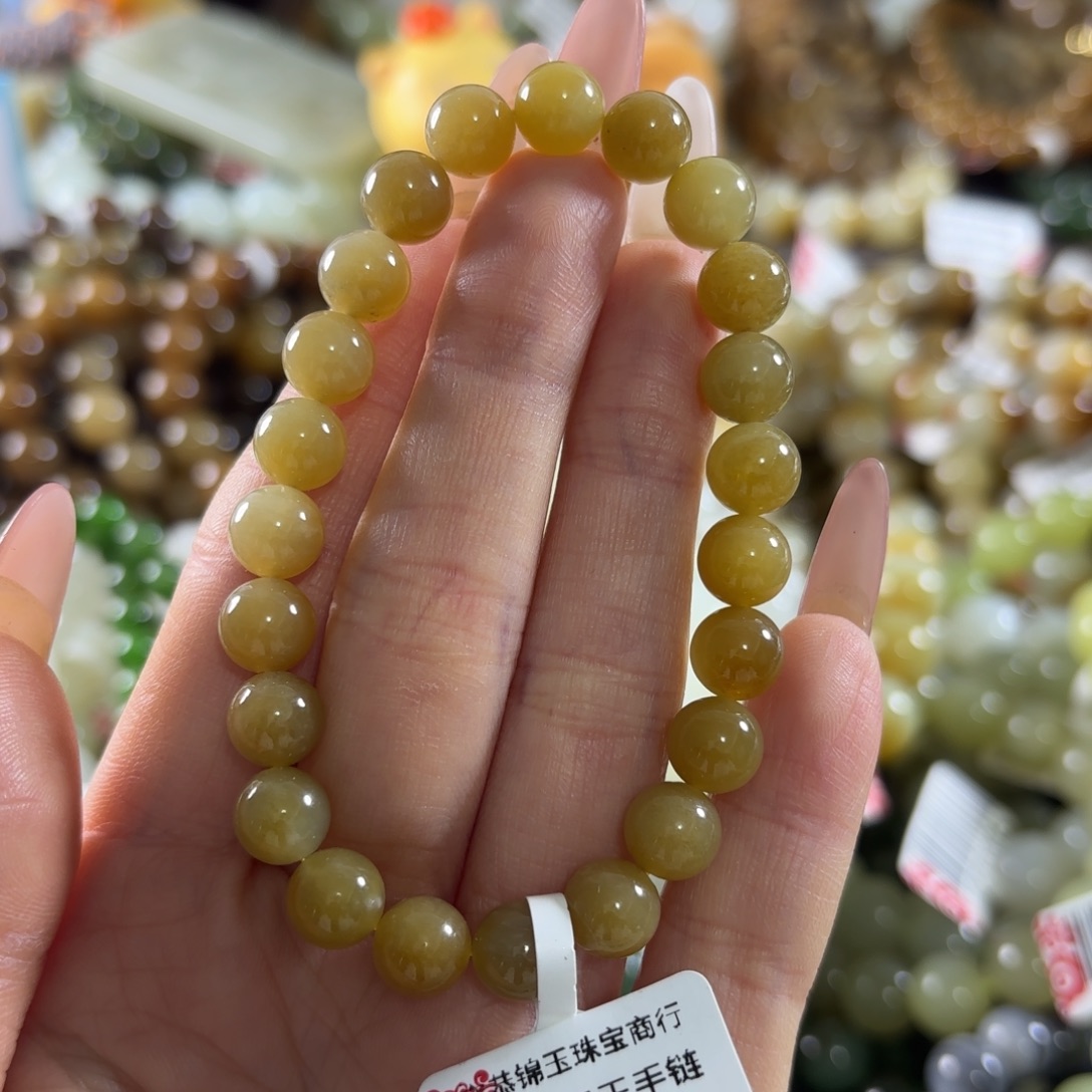 和田玉未镶嵌手链123