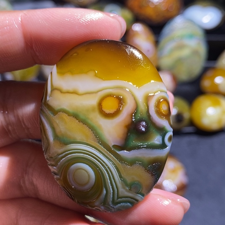 玛瑙/玉髓未镶嵌吊坠(不含链)243