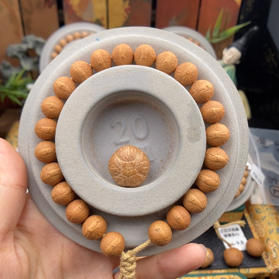 皮***啾手串凤眼菩提10.5单仓手串+18mm五星（五星打孔不退换）