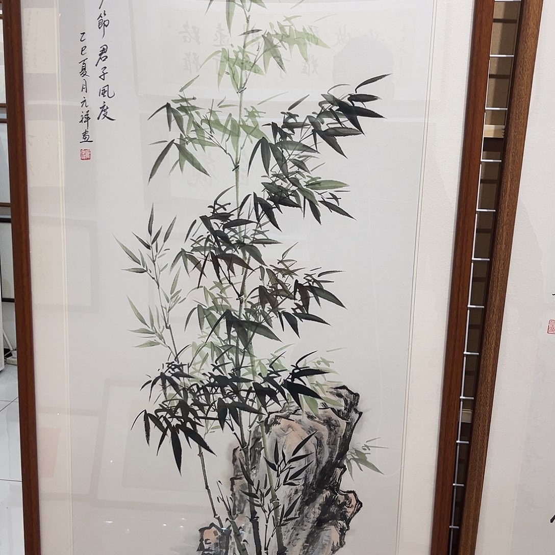 朋***友书法竹子12060实木